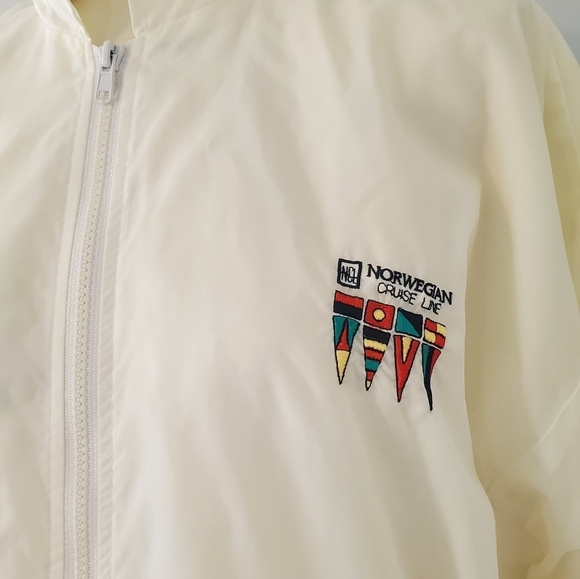 Vintage Norwegian Cruise Line White Windbreaker - Picture 4 of 10